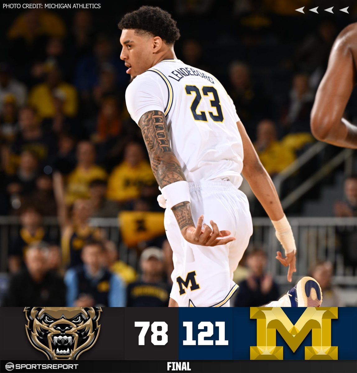 WOLVERINES WIN!!! Michigan wins their season opener over Oakland!!