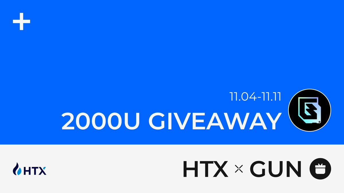 HTX x GUN $2,000 Giveaway!

Win a Share of $2000
✅Follow <a href="/HTX_Global/">HTX</a> <a href="/GUNbyGUNZ/">GUNZ Official</a>

✅RT + Like + Tag 2 Friends

✅Fill out the form below
docs.google.com/forms/d/e/1FAI…
Hurry, Contest Ends on Nov 11th！