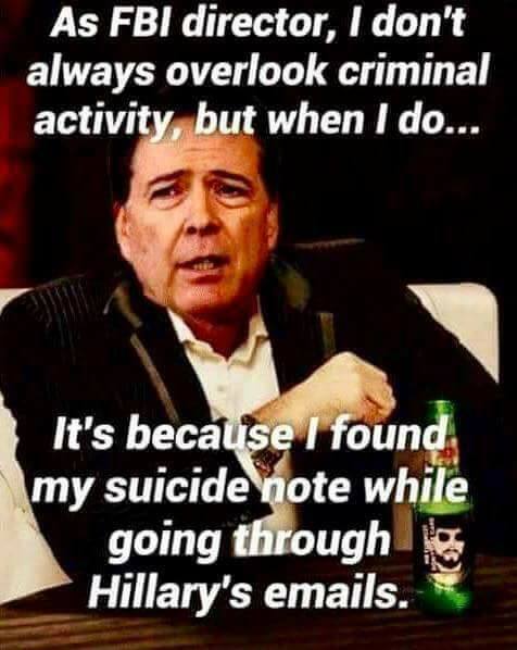 Comey is having a real one after his motion to dismiss.