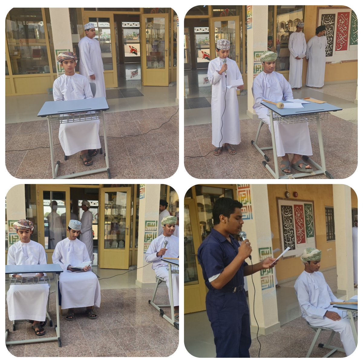 طابور الصباح اليوم تحول إلى ساحة قرار!
​فريق التوجيه المهني أطَلَّ علينا بإذاعة متميزة بعنوان(محكمة بلا جدران) في مُحاجَجة مصيرية لا تُمْحَى حول حُكْم اختيار المواد الدراسية.
​والحكم صدر : أُدِينَ التردد ، وتَقَرَّرَت مَسَالِكُ الشَّغَف!
​#التخصص_قرارك #المستقبل_يبدأ_الآن