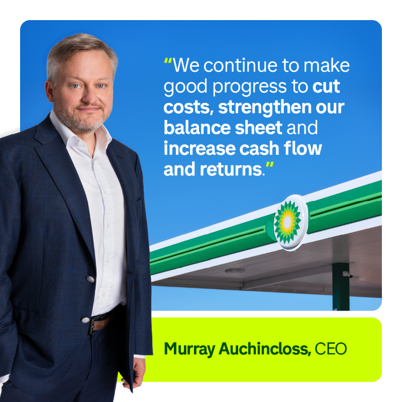 bp_plc's tweet photo. 3Q highlights:  Strong operations and strategic progress and we’ve delivered good earnings and cash flow.