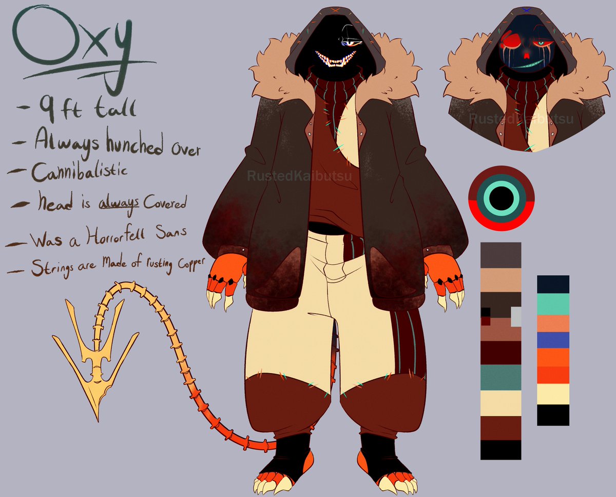 RustedKaibutsu's tweet photo. Made a proper Oxy ref :>
#undertale #undertaleoc #skeletonoc #errorsans #errortale #auerror #underfell #fellerror https://t.co/EOJ8SZ5NWW