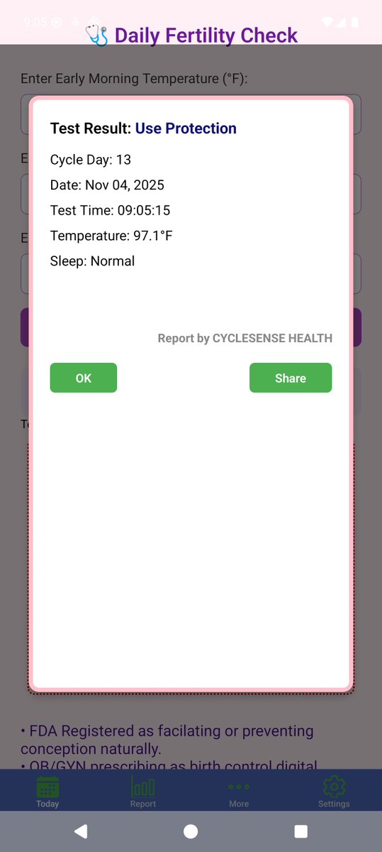 lilyapp2023's tweet photo. Fertility daily status check App https://t.co/dWxeei5xRG