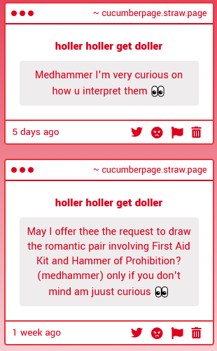 highresartber's tweet image. yknow this is probably the same person twice but like. Okay yay medhammer 
(specific interpret information below. double yay)