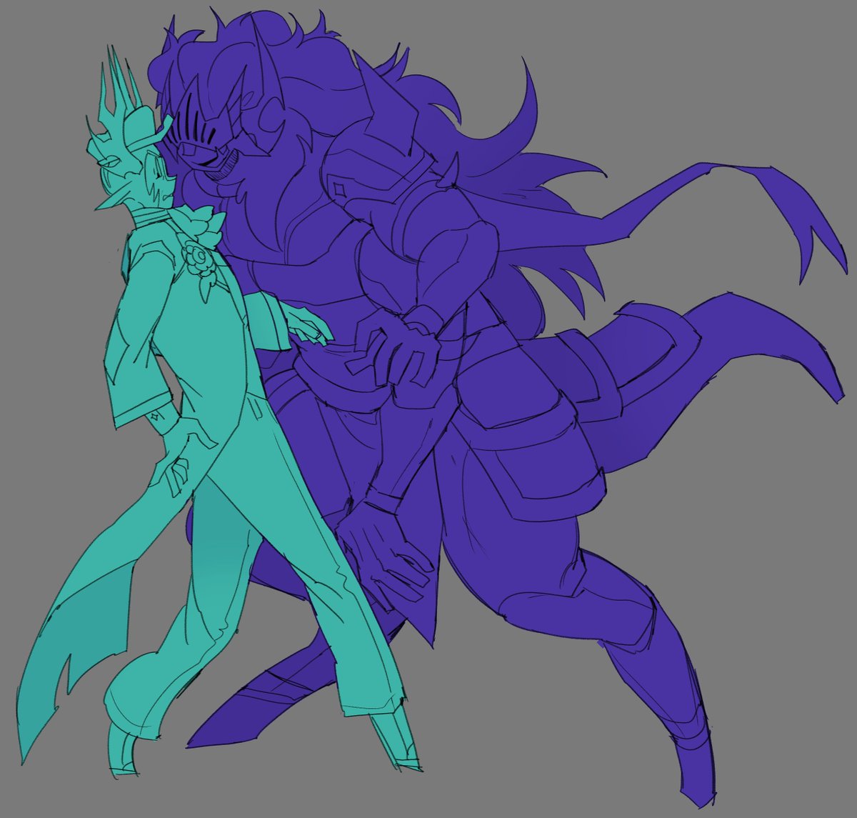 highresartber's tweet image. yknow this is probably the same person twice but like. Okay yay medhammer 
(specific interpret information below. double yay)