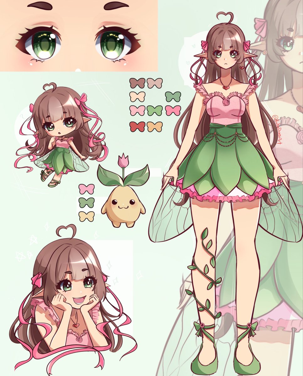 KitawasArt's tweet image. Finished commissions from last month!!!

I love drawing these so much!!

#vgen #commission #refsheet