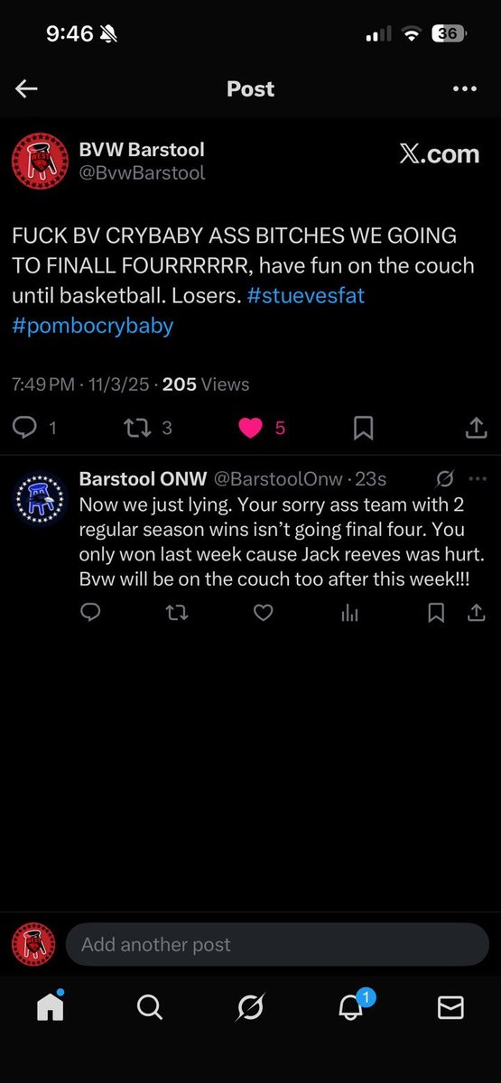 BVW Barstool tweet media