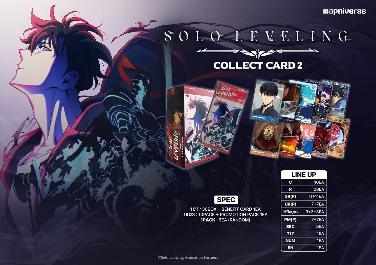 SoloLeveling_X's tweet photo. SL2E <SOLO LEVELING COLLECT CARD 2> 11/4일 오늘 출시 !! 많은 관심 부탁드립니다 !! https://t.co/uwaWZpPwRf