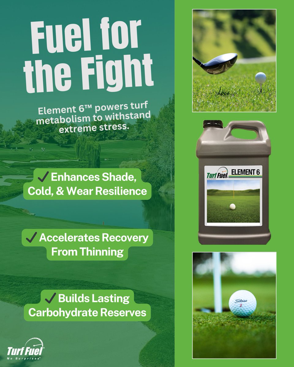 Give your turf the metabolic edge to thrive under pressure. 💪 Element 6™ uses carbon &amp; bio-stimulants for superior stress tolerance.

Equip your property—learn more. 🌿 #CommercialTurf
spklr.io/6011BzVrl