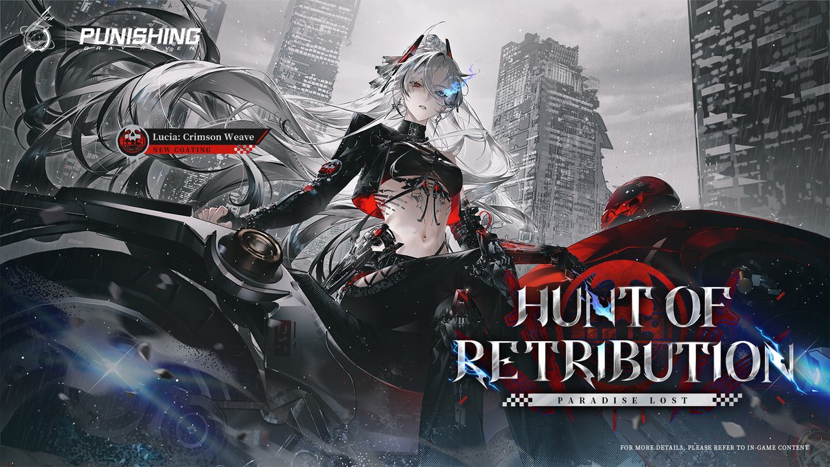 PGR_GLOBAL's tweet image. [Lucia: Crimson Weave New Coating | Hunt of Retribution]

Like every urban legend tells it, she sets out when the night is darkest, leaving only the roar of her ride behind.
Whether her journey ends in a rendezvous or a fight, she will find her answer before dawn.

[How to…