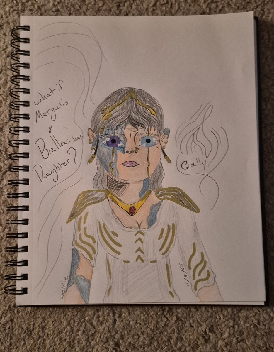 Night4Wolfie_'s tweet image. What if Margulis &amp;amp; Ballas has Daughter? 
#mixedskin #humen #Orokin #colors #warframe #Tennocreate #drawing