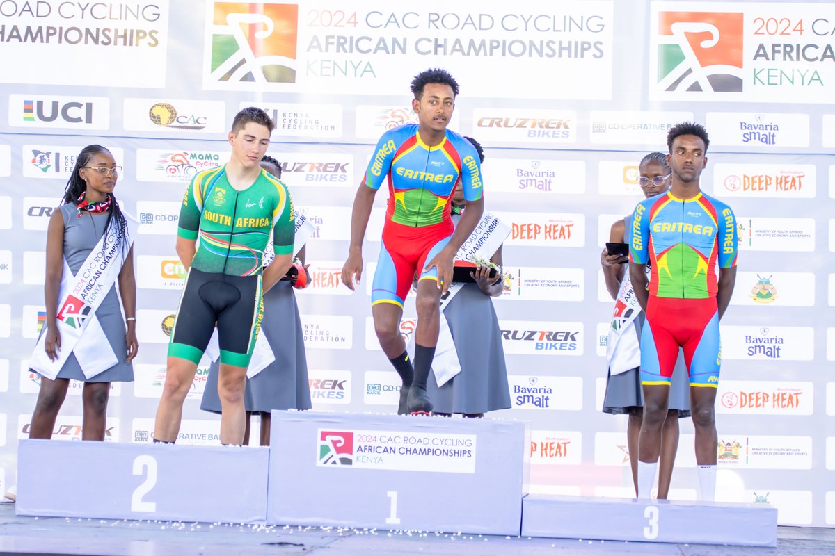 cacafrican2024's tweet image. Tuesdays are for the podium! 
As we count down to another thrilling edition of the CAC Road Cycling African Championships, we’re taking a ride down memory lane, celebrating last year’s top finishers who owned the road, the moment, and the glory. 
#CAC2025 #CyclingAfrica