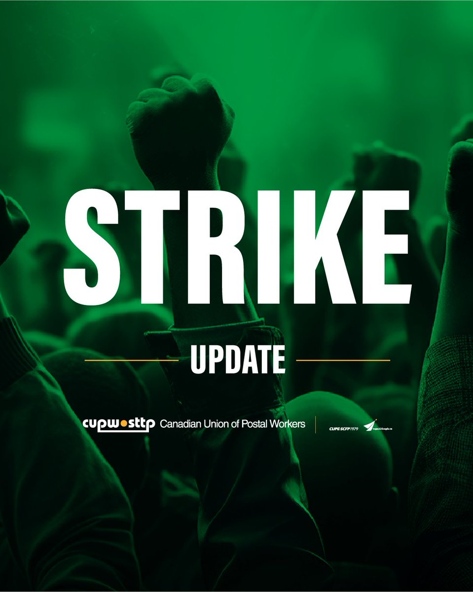 Fredericton-Oromocto (NB) local is no longer on strike #canlab #SupportCUPW #StoptheCuts