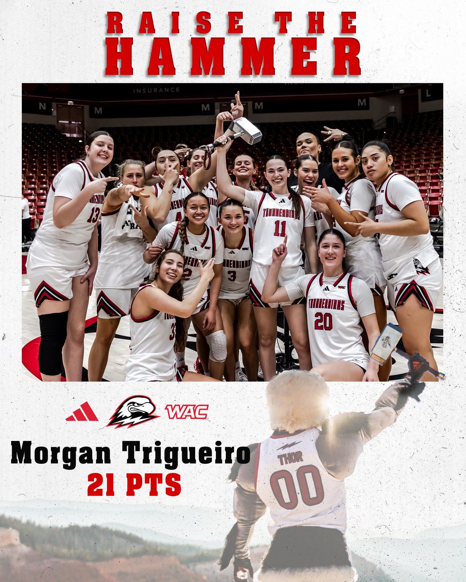 Tonight’s #RaiseTheHammer athlete of the game 🙌

#TBirdNation ⚡️ #RaiseTheHammer