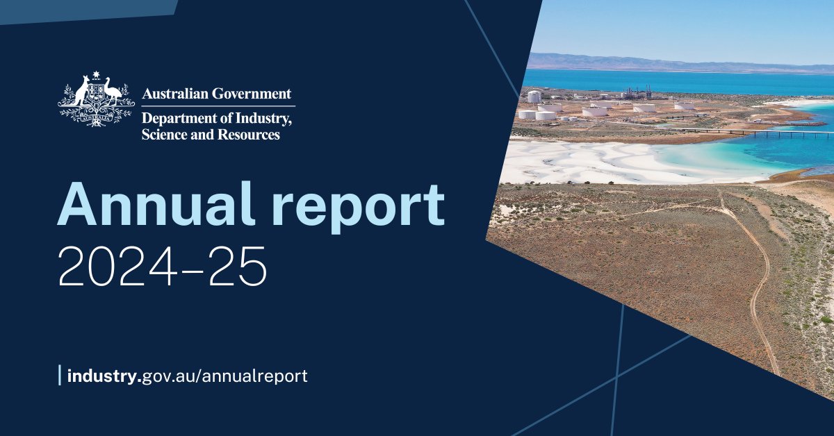 IndustryGovAu's tweet photo. Read about our work in the 2024–25 annual report: https://t.co/opK6qELh69

It shows how we helped to build a better future for all Australians by enabling a productive economy enriched by #science and #technology. https://t.co/EJV0bJFX2r