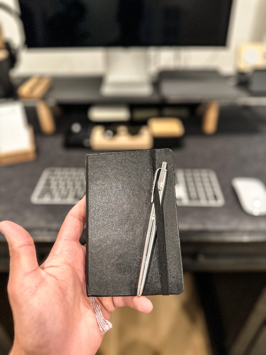 Noblemasculin1's tweet photo. 6 Reasons Why Notebook Beats Your Phone:

- You write your truth, not your brand.
- No filters. Just raw thought.
- No blue light frying your brain
- Writing by hand boosts memory
- Doesn’t ping you at 2am
- No doomscrolling trap
- Feels like YOU, not a product
- It’s messy. That’s where genius lives.
- You don’t need permission to start.
- No one’s watching. You’re free.
- It doesn’t beep. It listens.

Your notebook is where you meet yourself. Your phone is where you lose yourself.