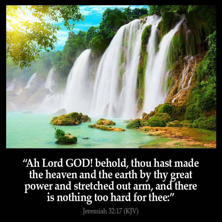 CalvinNHobbbes's tweet photo. Ah Lord GOD! behold, thou hast made the heaven and the earth by thy great power and stretched out arm, and there is nothing too hard for thee: https://t.co/TJKbvqfOtY