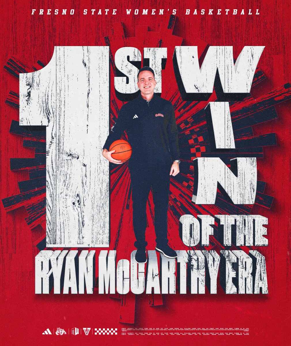 FresnoStateWBB's tweet photo. First win in the books for Ryan McCarthy‼️ https://t.co/XrA4EoODc8