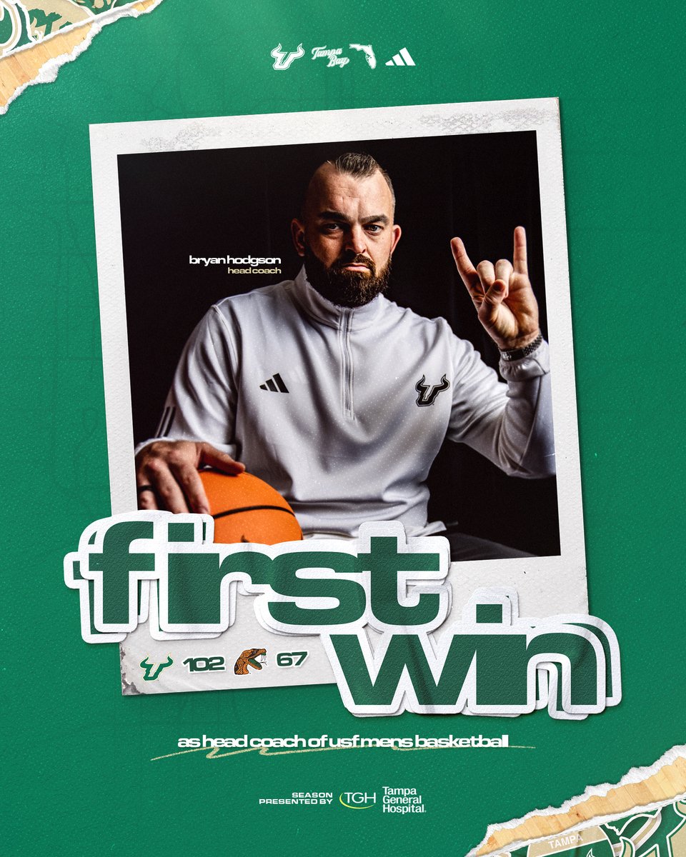 USFMBB's tweet image. First of many for @CoachBHodgson!

Congratulations, Coach 👏