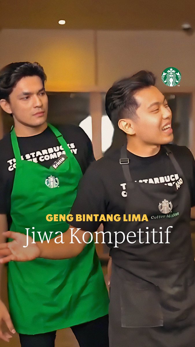 Kalo soal kompetitif, Manager Ano gak usah ditanya lagi sih:)
Perlu diakuinn, emang selain kompetitif, cukup jago juga yaa pak Ano😋

Kalo soal kerjaan biarin deh mereka yang kompetitif, tapi kamu juga jangan kalah karena dengan belanja minimal Rp 70rb dengan Starbucks Rewards