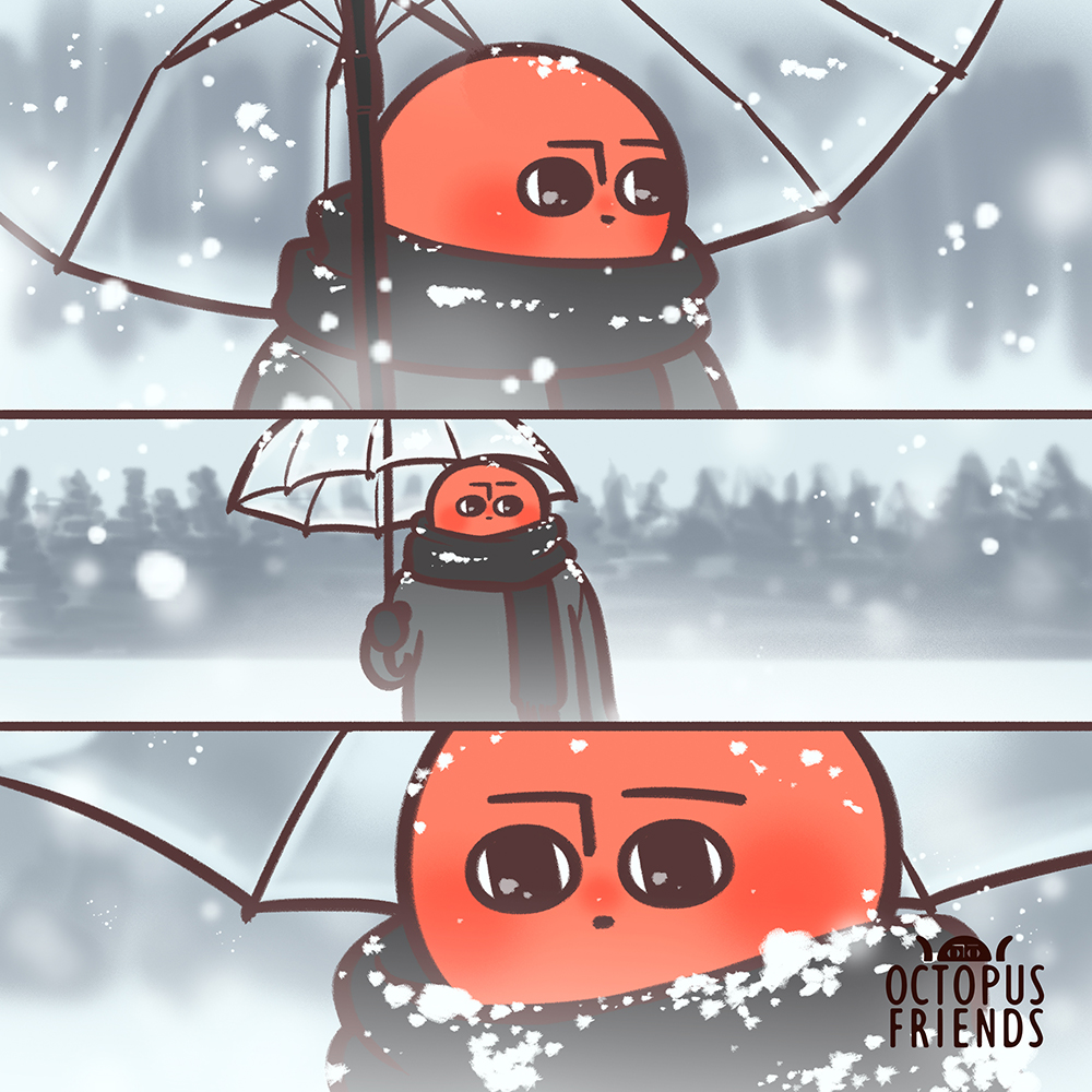 美雪景美章魚❄️🐙❄️

#原創