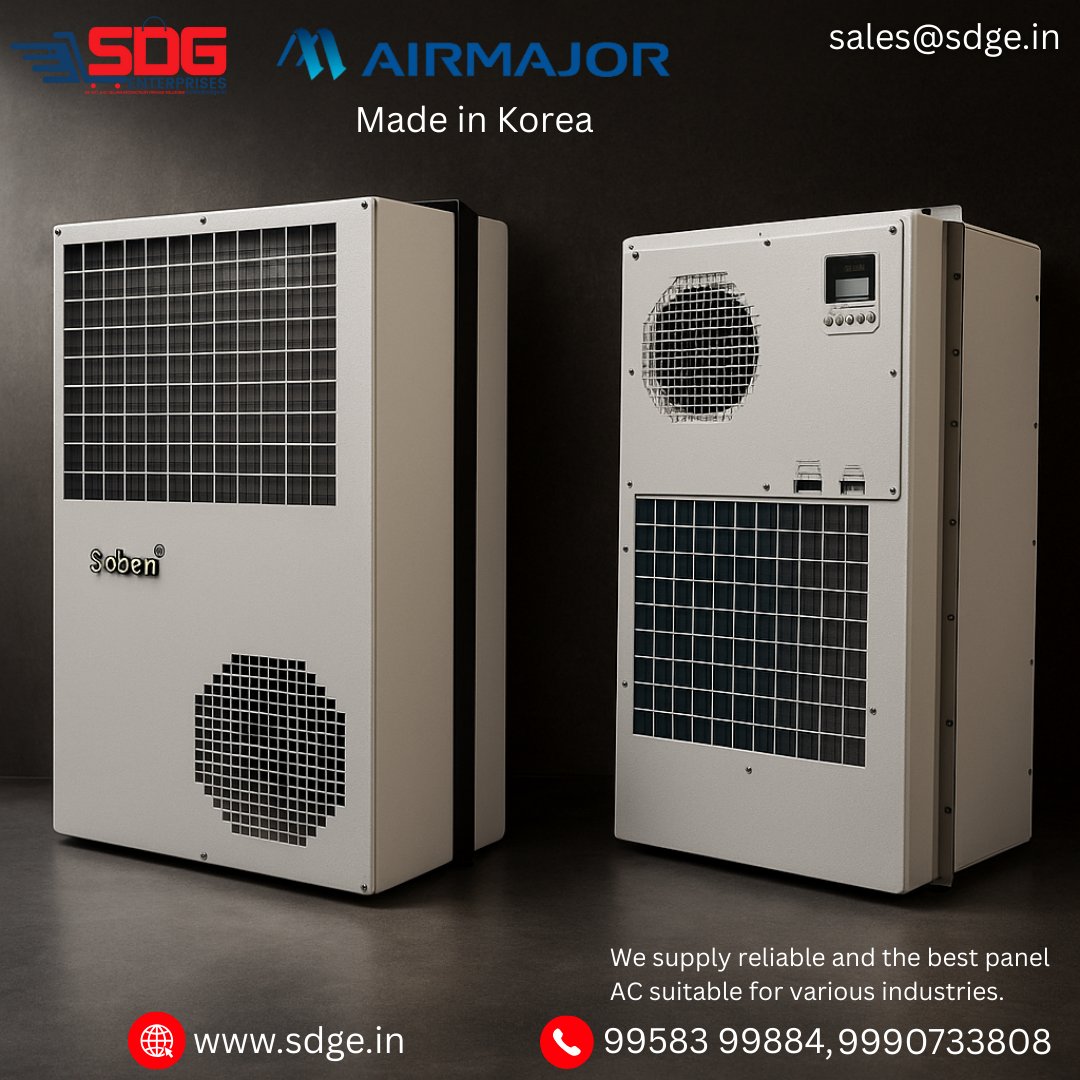 SDGENTERPRISES1's tweet image. We supply reliable and the best panel AC suitable for various industries. #AIRMAJOR - Panel Air Conditioner - Panel AC (Made in Korea)
Contact us for more information!
SDG ENTERPRISES
Mail: sales@sdge.in | Call: +91 99907 33808 | Web: sdge.in