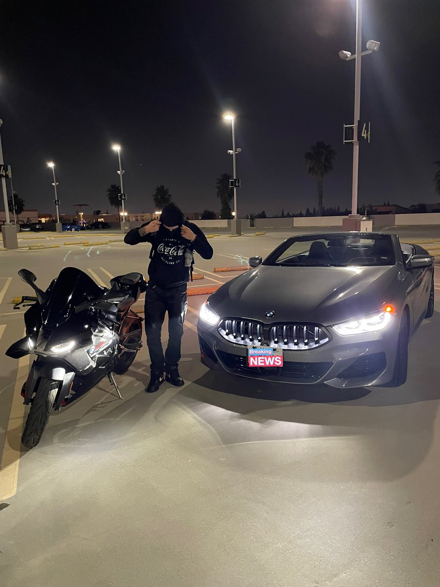 Andrewxdrip's tweet photo. I don’t condone this lifestyle… But it does come with its Perks. 🏆 #2026bmw #m8 #S1000RR https://t.co/XMoKFvfXk4