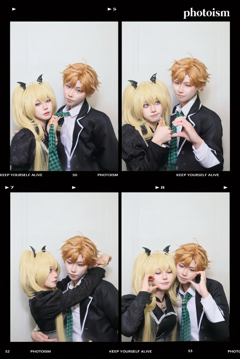 mau_u_00's tweet image. 할로윈 데이트 💚💛
#캐릭캐릭체인지 
#しゅごキャラ! 
#HappyHalloween