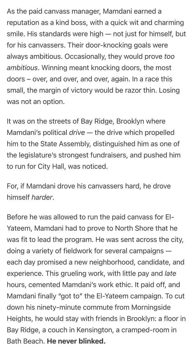briantashman's tweet photo. Zohran led the paid field program for a Palestinian Lutheran pastor, Kahder El-Yateem, running for city council. While the campaign lost to Justin Brannan, the “grueling work, with little pay and latehours, cemented Mamdani’s work ethic.” https://t.co/fUHdBwPJJd https://t.co/e75kLsVEqU