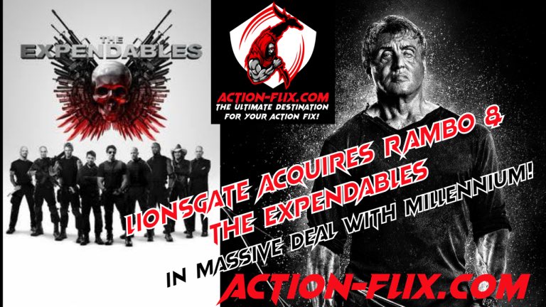 JMJActionFlix's tweet image. Lionsgate Acquires the RAMBO &amp;amp; EXPENDABLES Franchises in Massive Blockbuster Deal with Millennium Media! #Rambo #Expendables #Lionsgate #MillenniumMedia action-flix.com/2025/11/03/lio…