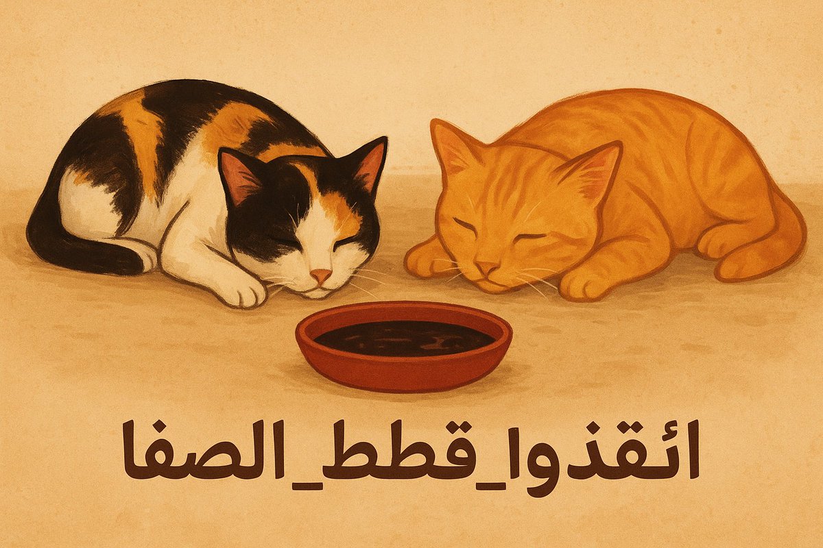 <a href="/MEWA_KSA/">وزارة البيئة والمياه والزراعة</a> <a href="/Rahmah_ksa/">جمعية رحمة للرفق بالحيوان</a> <a href="/GA__WM/">جمعية تعايش معي للرفق بالحيوان</a> <a href="/tabukpaws/">TabukPaws - جمعية عطف</a> <a href="/Amthalukom/">أوقاف أمم أمثالكم</a> <a href="/Johara888/">جوهره.ف.م.ت 🇸🇦💚🌴</a> أوقفوا هذا الألم… فالله لا يرضى بالظلم، ولا يسكت عن دموع المظلوم،
ولو كان قطةً صغيرة تموت ببطء عند عتبة بيتٍ أغلق بابه عنها
#أنقذوا_قطط_الصفا