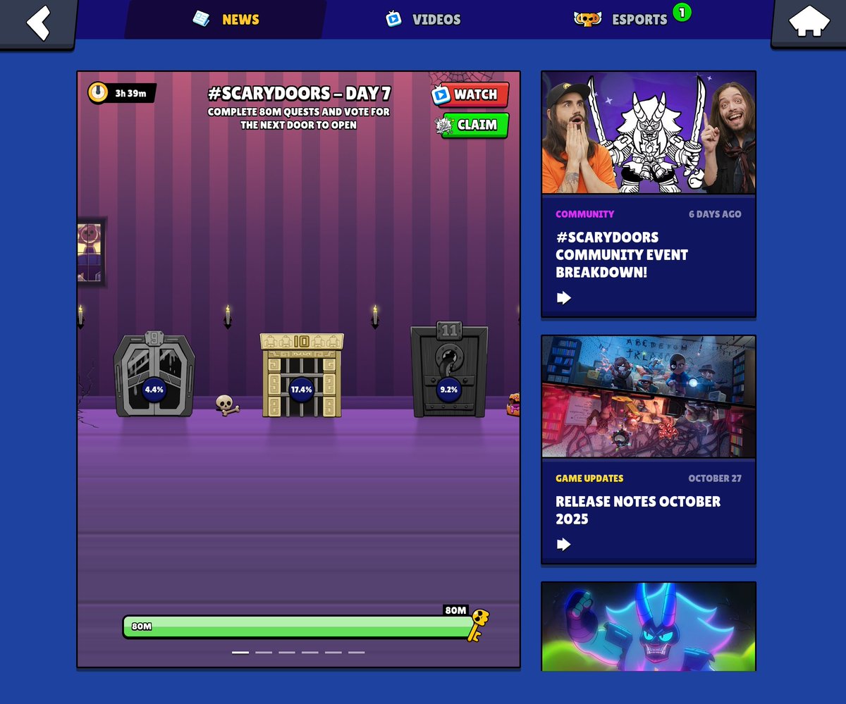 Back to Door 10.  For day 7

#BrawlStars #scarydoors