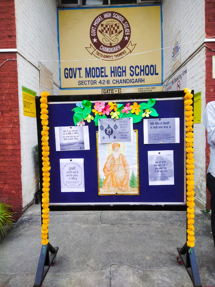 gmhs42's tweet photo. GMHS 42B celebrated Guru Nanak Dev Ji’s Prakash Purv with devotion and enthusiasm. 🌸🙏 Students presented shabad gayan and speeches spreading the message of peace and harmony. ✨
#PrakashPurv #ValuesInEducation
@SchoolEduChd
@chandigarh_admn
@EduMinOfIndia https://t.co/46JJHGHkbA