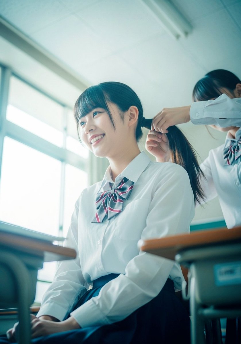 〈ポニーテール✨〉
#AIart #AIgirl #AI美女リアル #制服
#AI美女  #AIイラスト #女子高生