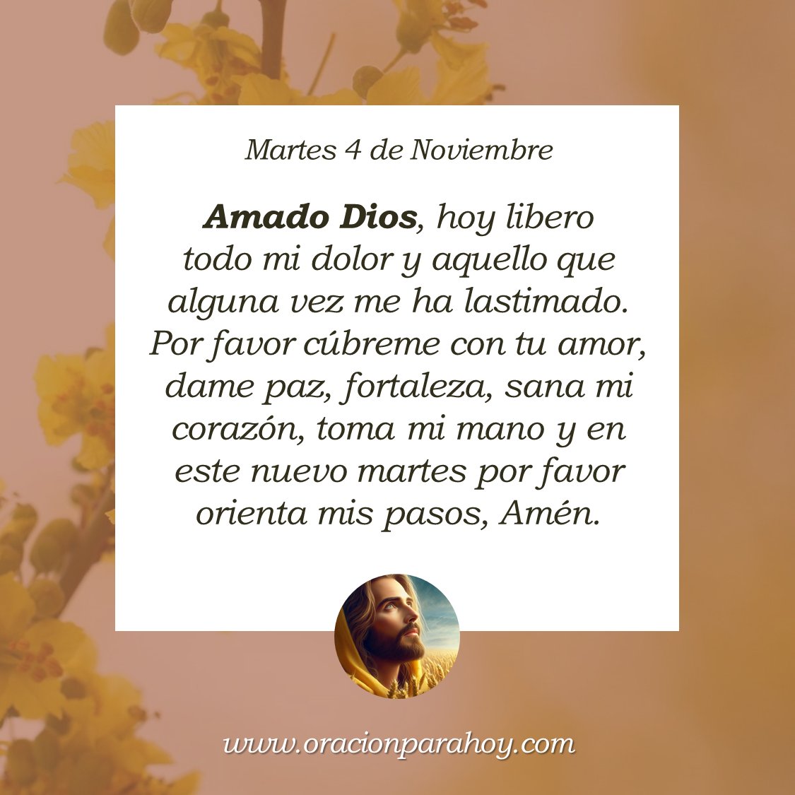 OracionParaHoy's tweet photo. Oración para hoy 4 de noviembre: https://t.co/0ZtvtvPjoH ✨ https://t.co/fWf47EoX76