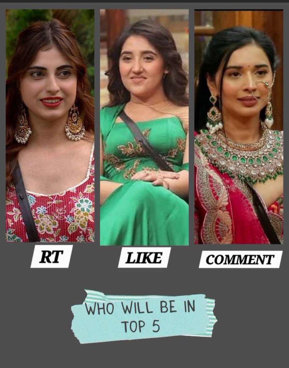 BBTak2468's tweet photo. Who deserves Top 5
#AshnoorKaur 
#FarrahanaBhatt
#TanyaMittal 

Lets fans decide 

#BiggBoss19 #BiggBoss #BB19 https://t.co/mzlaYuNxYC