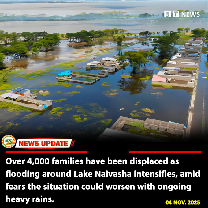 ThikaTowntoday's tweet photo. Over 4,000 families have been displaced as flooding around Lake Naivasha intensifies, amid fears the situation could worsen with ongoing heavy rains. https://t.co/odqV2LOW5G