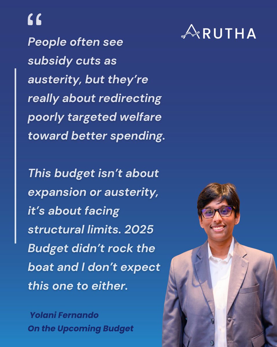 💰 #Budget2026 is just a few days away!

<a href="/yolanifernando/">Yolani Fernando</a>  spoke to <a href="/RodrigoSavithri/">Savithri Rodrigo</a> on what to expect from this year’s budget. 

Read more: themorning.lk/articles/gy3HY…

#lka #SriLanka