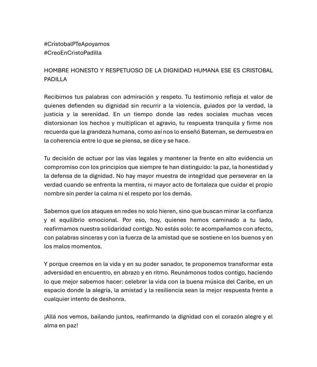 Adrianamontero7's tweet photo. Como mujer joven y defensora del cambio y la paz, doy fe de lo respetuoso y la integridad de mi amigo Cristóbal. 🇨🇴
#NoMasInjusticia
#CristobalPTeApoyamos   
#CreoEnCristoPadilla https://t.co/huHJhw9cdu