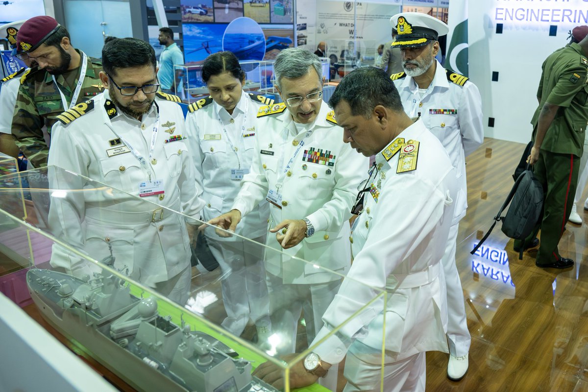 A Bangladesh Navy delegation led by Rear Admiral Mostak Ahmed (COMBAN) is attending PIMEC 2025 in Pakistan, where Karachi Shipyard &amp; Engineering Works presented its advanced warship lineup, including the Jinnah-class frigate and held discussions on potential naval cooperation