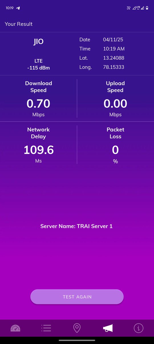 i_am_sagarh's tweet image. This is the 4G Speed internet at our hometown @reliancejio @JioCare @TRAI