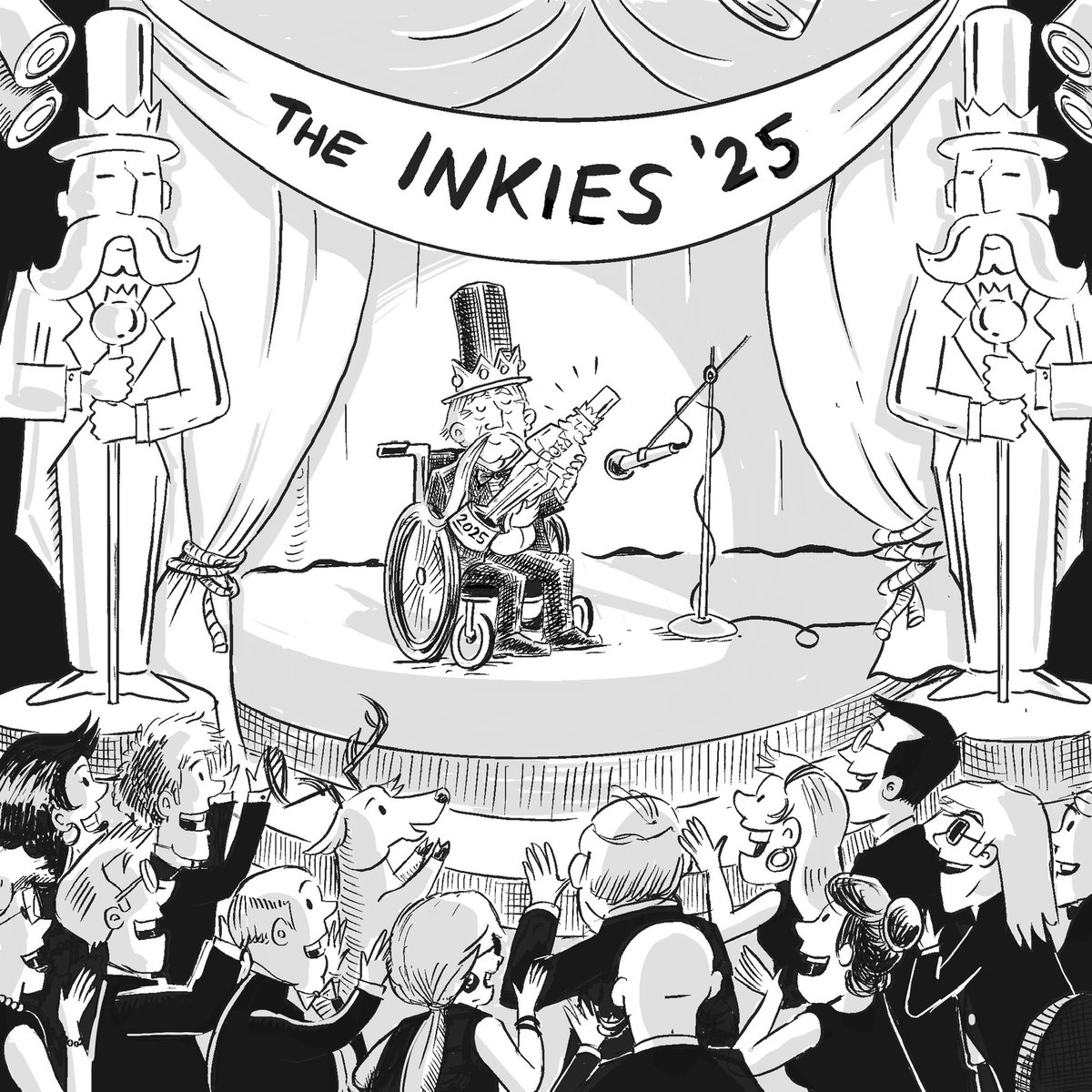 elstono's tweet photo. #inktober 31st: "Award"

And that wraps up #inktober2025! Thanks everyone for following along! https://t.co/ICV4agez76