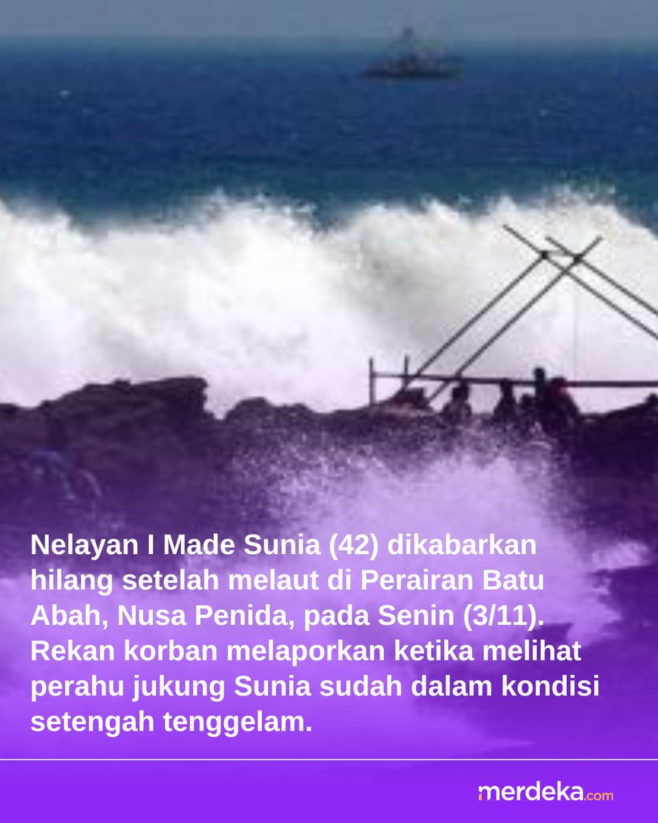 merdekadotcom's tweet image. I Made Sunia, nelayan yang ditemukan selamat usai jukungnya setengah tenggelam di Perairan Batu Abah. Penemuan korban dilakukan Tim SAR Nusa Penida setelah mendapat laporan rekan korban. ​#Basarnas #Penyelamatan #Nelayan #mdkan #mdkmrs
