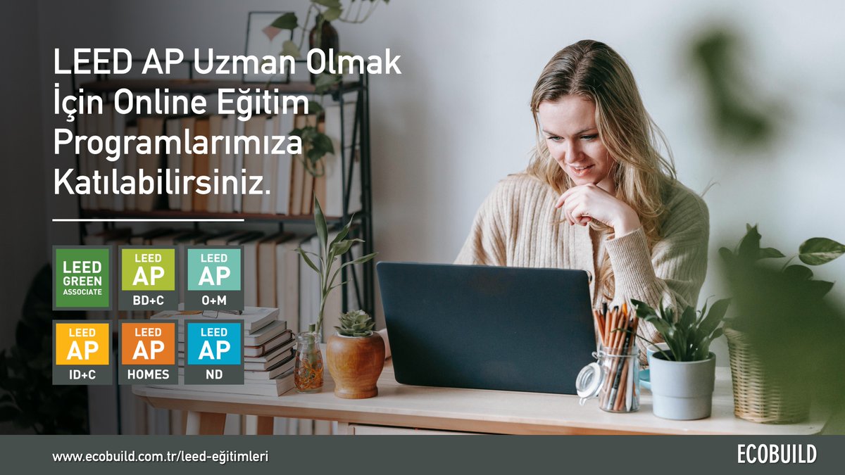 Sürdürülebilirlikte lider olmanın yolu LEED uzmanlığından geçer.
ECOBUILD’in LEED Eğitim Programı ile küresel yeşil bina profesyonelleri arasına katılın.
Geleceği siz inşa edin.
🔗 ecobuild.com.tr/leed-egitimi
#LEED #YeşilBina #ECOBUILD #GreenBuilding #LEEDTraining