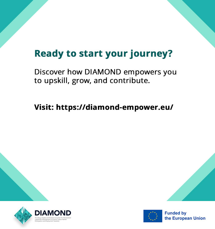 Diamond_Empower's tweet image. 💡 What really changes when you upskill?
Confidence grows, career options expand, and communities benefit when people keep learning.
That’s the ripple effect of lifelong learning.
 ⇒ diamond-empower.eu
#DIAMONDProject #REA #HorizonEU #EUFunded