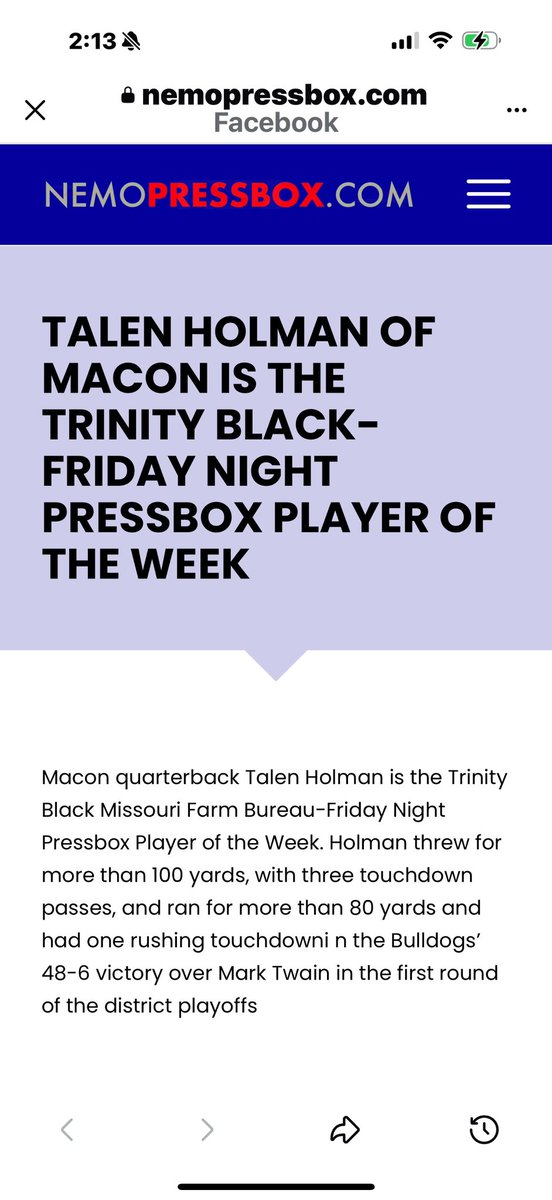 Talen Holman tweet media