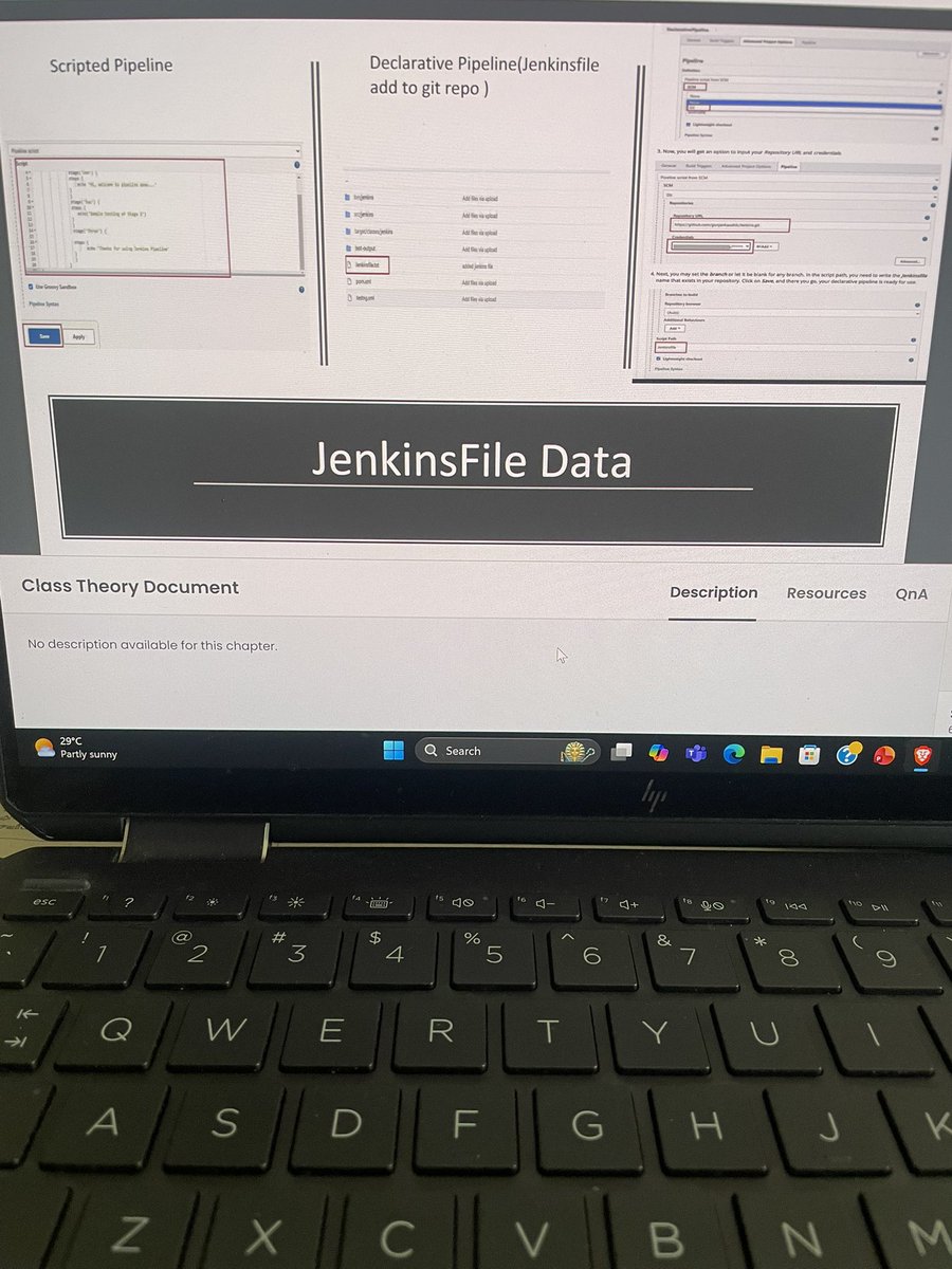Muhamme30946080's tweet image. Day 15 of my DevOps journey!
Explored JenkinsFile and how it automates CI/CD pipelines.
Curious — which one do you prefer?
👉 Scripted Pipeline
👉 Declarative Pipeline
#DevOpsCommunity #Jenkins #LearningInPublic