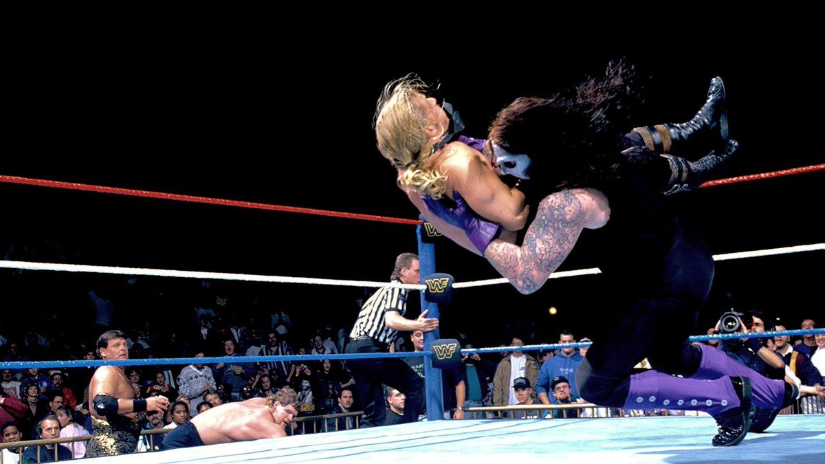 WWFWrestling1's tweet photo. π· Survivor Series snaps of the day! πΈ The Darkside defeat The Royals back in 1995. #WWF #SurvivorSeries #Undertaker #SavioVega #Fatu #HenryGodwinn #Mabel #JerryLawler #IsaacYankem #TripleH https://t.co/kcylv0Swhf