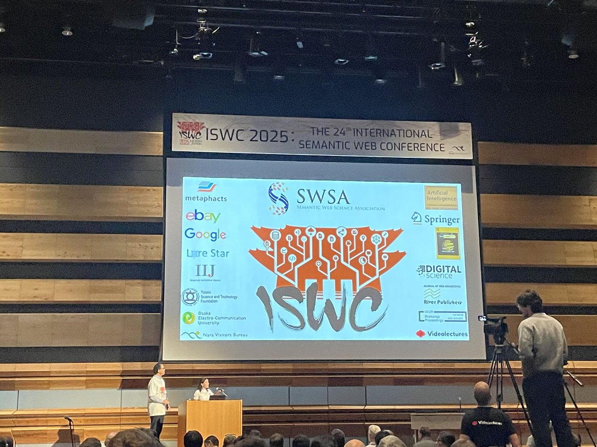 iswc_conf's tweet image. 🎉 The #ISWC2025 Main Conference is officially open!

After 2 days of workshops &amp;amp; tutorials, we’re kicking off in beautiful #Nara. 

Opened by @AnLiGentile &amp;amp; @koujikozaki, with a word from @esimperl (representing #SWSA)  - here&apos;s to 3 days of ideas, collaboration &amp;amp; community!