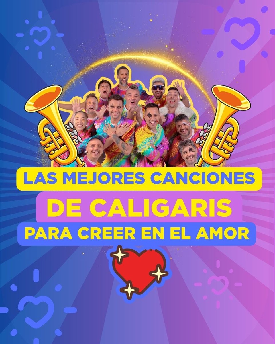 ExaFM's tweet photo. 🎪 ¡Preparen los corazones y las gargantas! 💖

Este 6 de noviembre, #LosCaligaris nos pondrán a disfrutar en el Estadio GNP en el Festival Multiverso Nestlé 95 años en México con esas rolas que nos hacen creer en el amor 🎶💘

¿Ya tienes tu favorita? 😍 @LOSCALIGARIS https://t.co/HQDOXbs59g